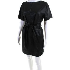 Theory Nappa leather dress
